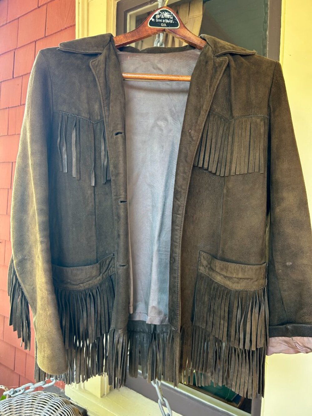 Vintage Lady Californian Brown Suede Fringe Jacket | 70s Western Boho Leather Co